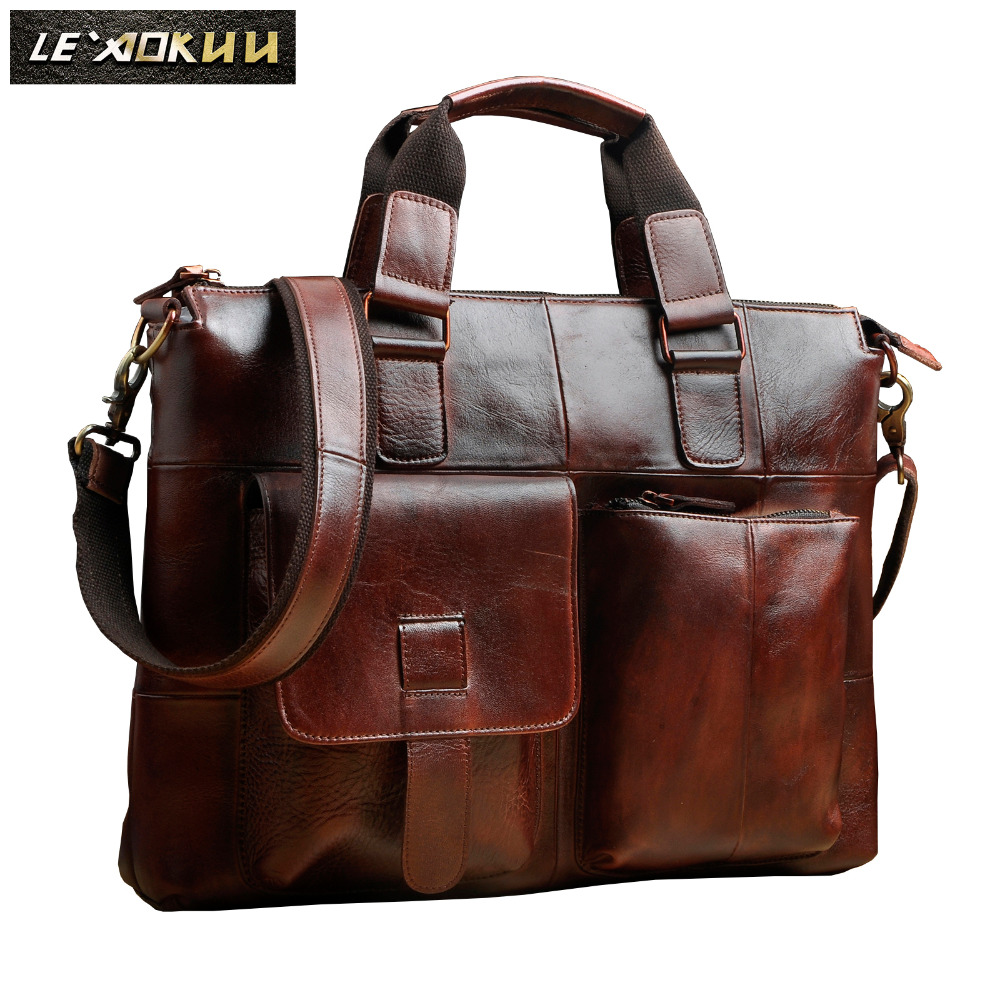 Interior Design Portfolio - Men Original Leather Retro Designer Business