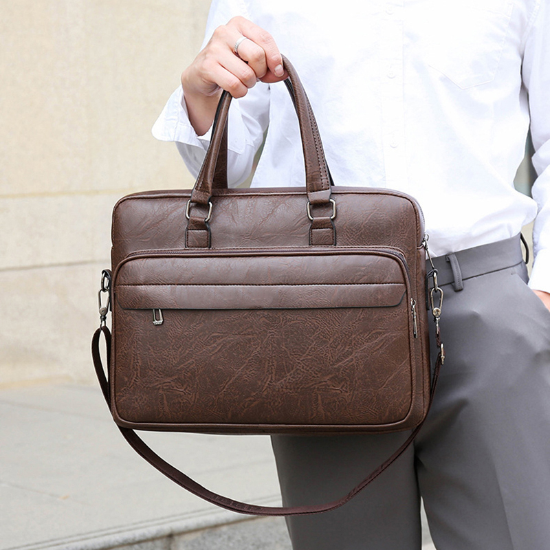 Interior Design Portfolio - PU Leather Briefcase For Men Handbag