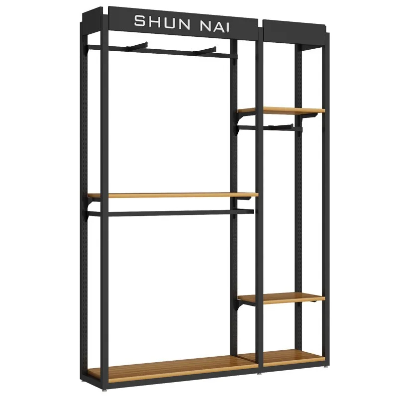 Interior Design Retail - custom.Custom Top Wooden Clothes Display Racks