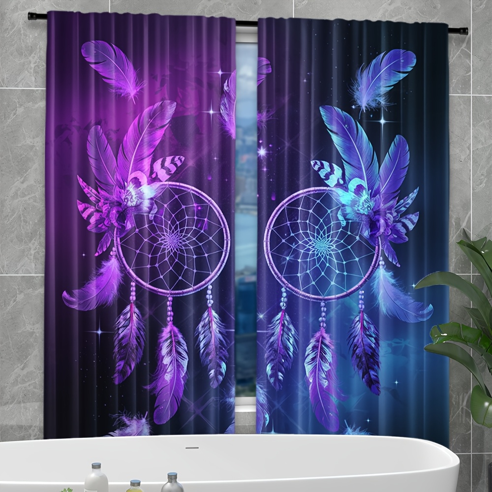 Purple Dreamcatcher Curtains F - Interior Design Of Cafe recension och pris