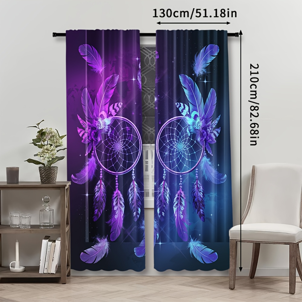 Purple Dreamcatcher Curtains F - Interior Design Of Cafe recension och pris