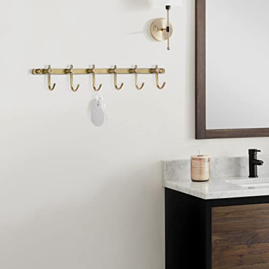 Brass Hook Rack, Bathroom Towe - Antique Brass Hook recension och pris