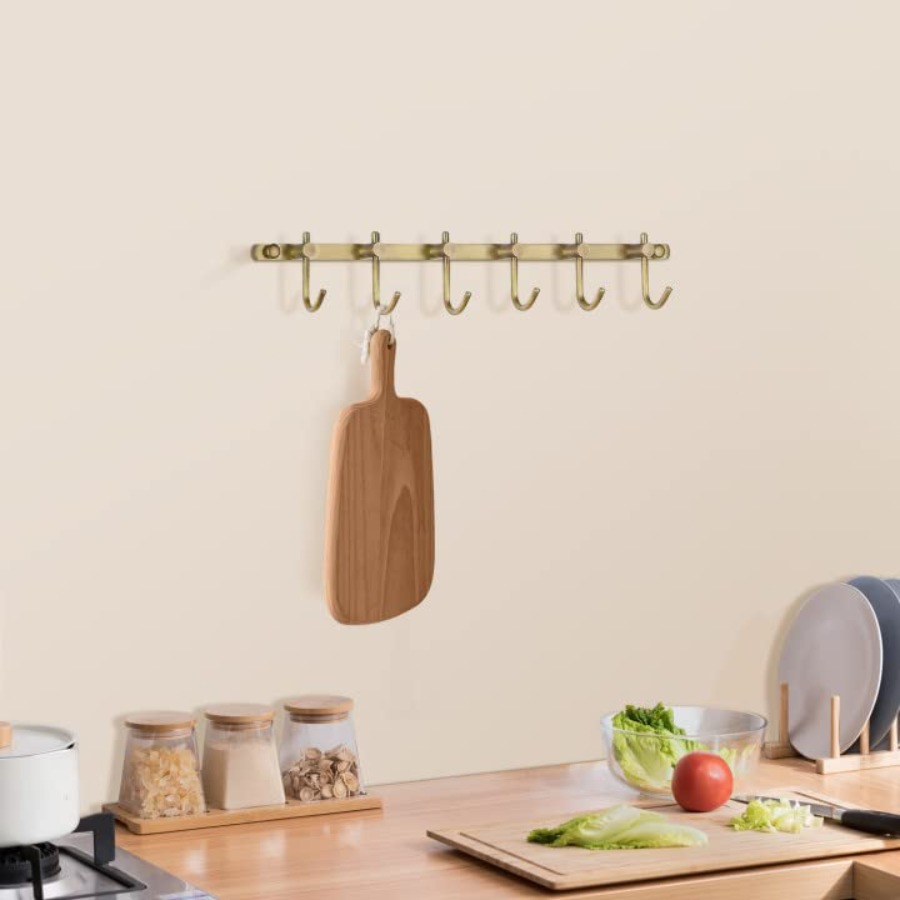 Brass Hook Rack, Bathroom Towe - Antique Brass Hook recension och pris
