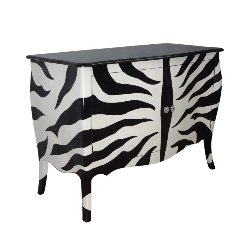 Black and White Zebra Painted  - Interior Design Monochrome recension och pris