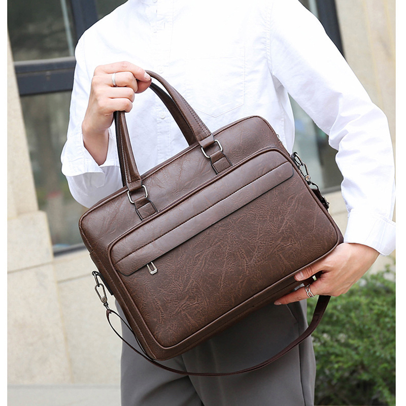 PU Leather Briefcase For Men H - Interior Design Portfolio recension och pris