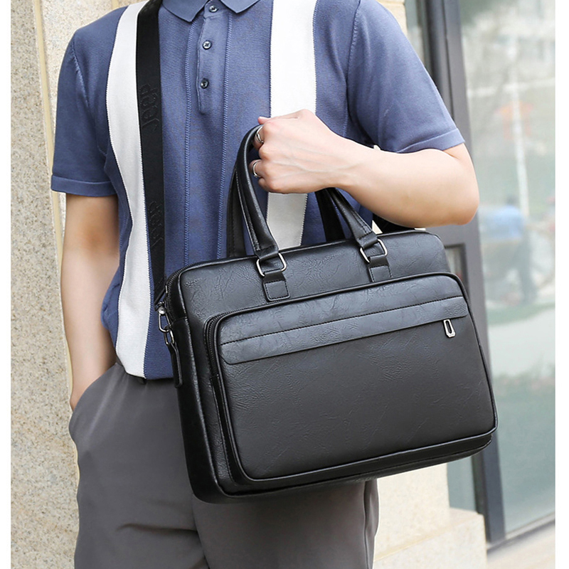 PU Leather Briefcase For Men H - Interior Design Portfolio recension och pris