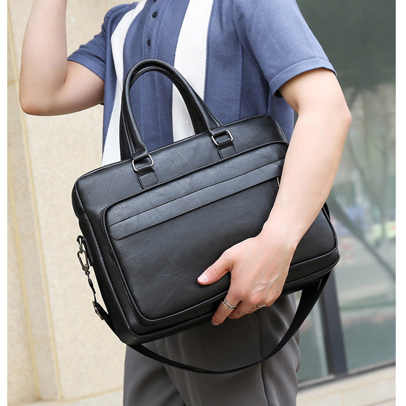 PU Leather Briefcase For Men H - Interior Design Portfolio recension och pris