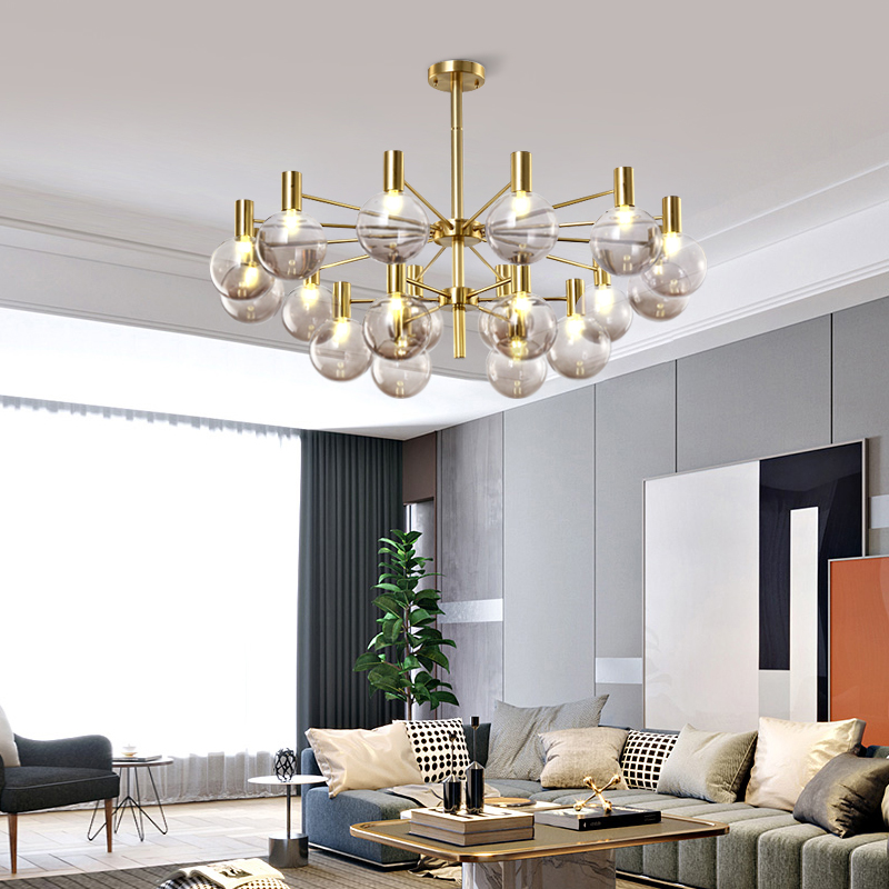 Luxury glass ball chandelier s - Interior Design Of Cafe recension och pris