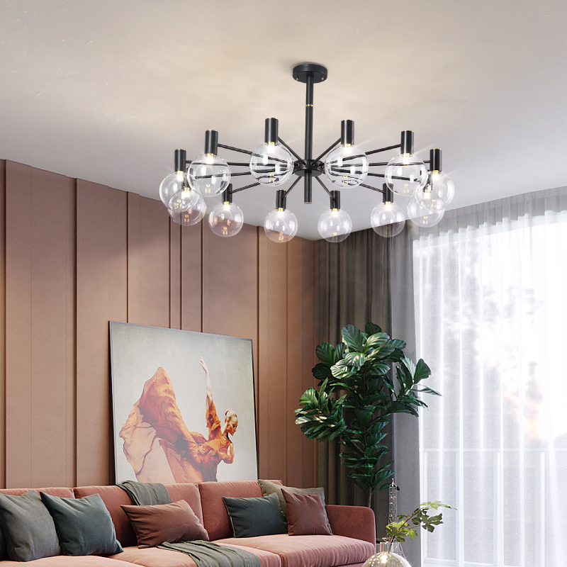 Luxury glass ball chandelier s - Interior Design Of Cafe recension och pris