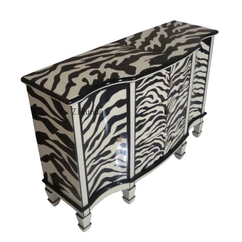 Zebra Painted Kitchen Cabinet  - Interior Design Monochrome recension och pris