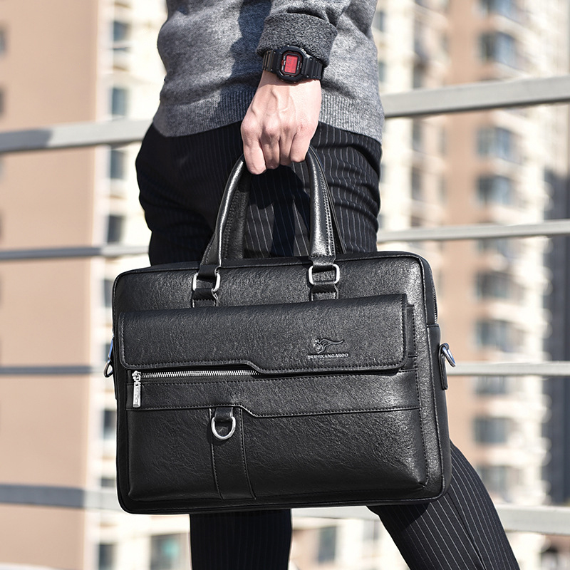 Men'S Briefcase PU Leather Por - Interior Design Portfolio recension och pris