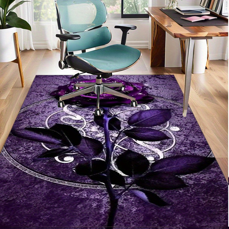 Purple Leaf Rug for Elegant Of - Interior Design Luxury Living Room recension och pris