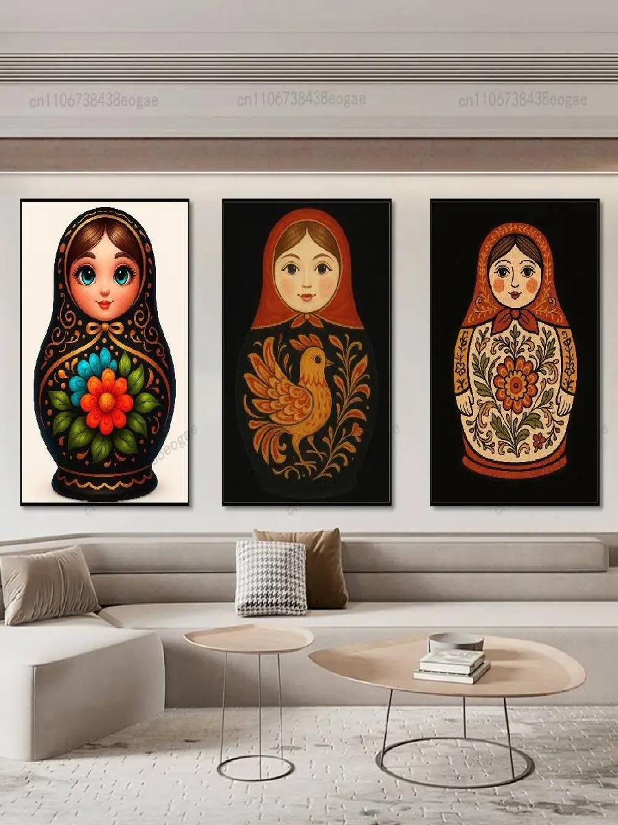 Dolls Matryoshka Russian Art P - Interior Design Of Cafe recension och pris