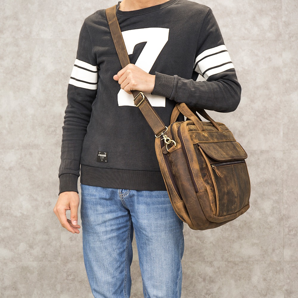 Men Genuine Leather Retro Gray - Interior Design Portfolio recension och pris