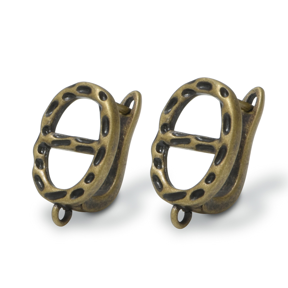 1 Pair NEW Earring Clasps Hook - Antique Brass Hook recension och pris