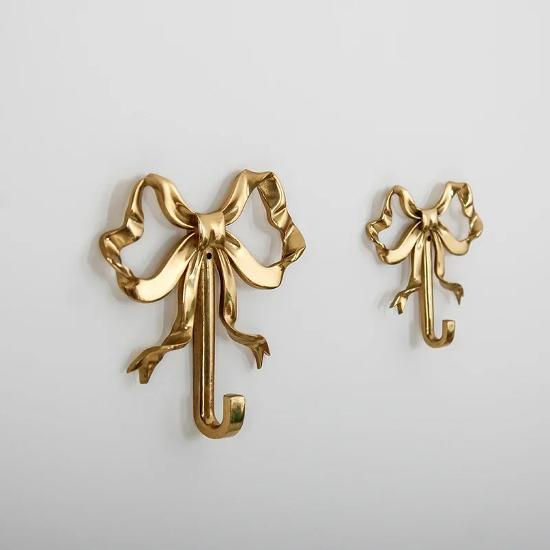 Luxury Solid Brass Bow Shape W - Antique Brass Hook recension och pris