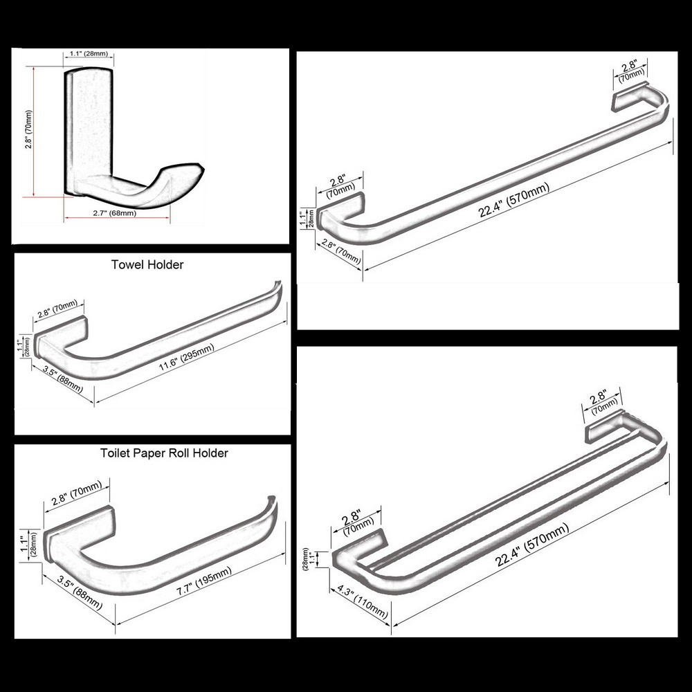 Antique Brass Square Bathroom  - Antique Brass Hook recension och pris