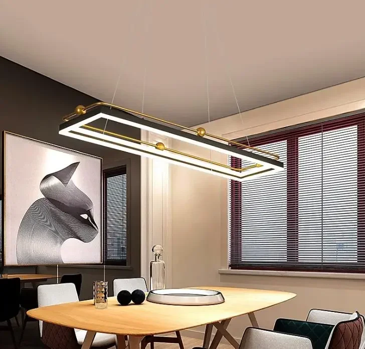 Modern led chandelier circle l - Interior Design Online Free recension och pris